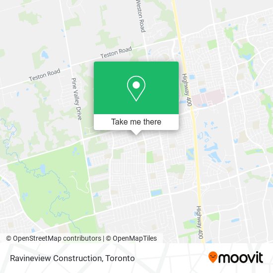 Ravineview Construction map