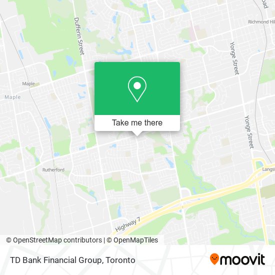 TD Bank Financial Group plan