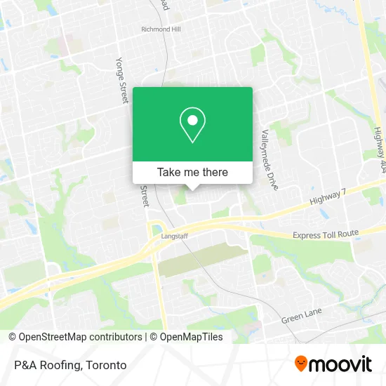 P&A Roofing map