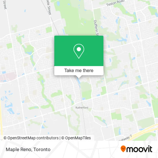 Maple Reno map