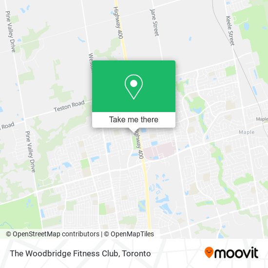 The Woodbridge Fitness Club map