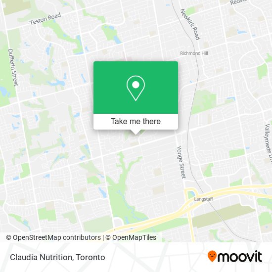 Claudia Nutrition map