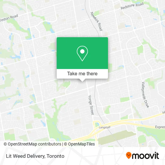 Lit Weed Delivery map