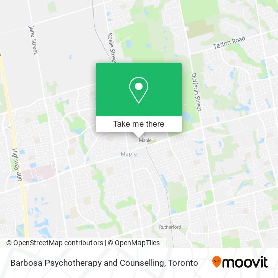 Barbosa Psychotherapy and Counselling map