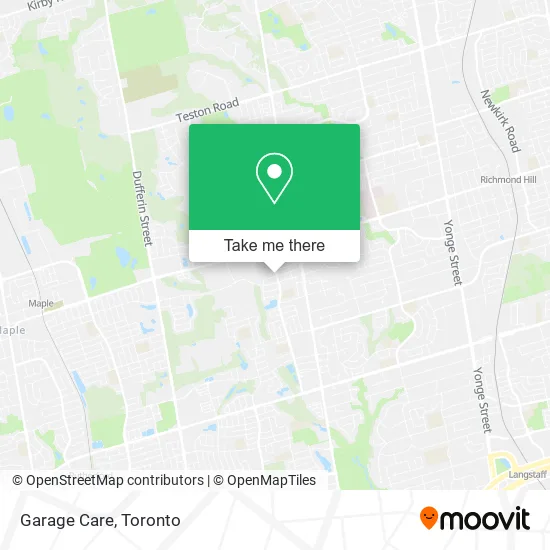 Garage Care map