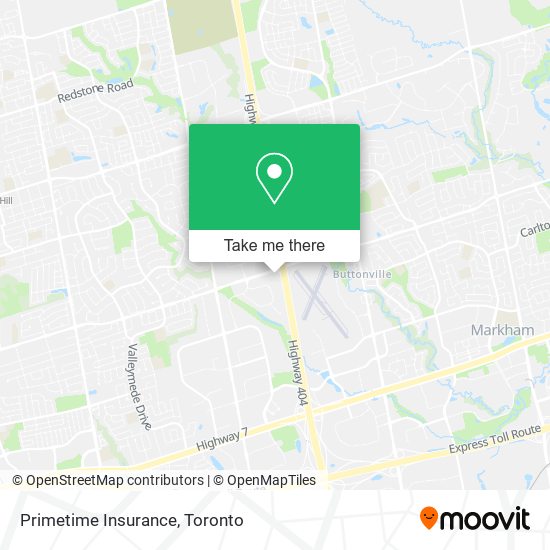 Primetime Insurance map