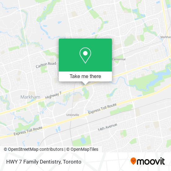 HWY 7 Family Dentistry map