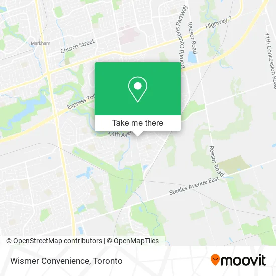 Wismer Convenience map
