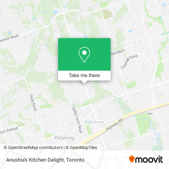 Anushia's Kitchen Delight map