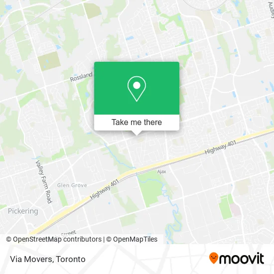 Via Movers map