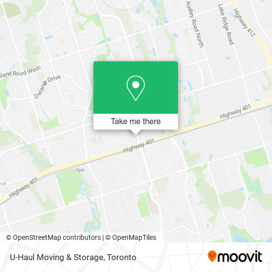 U-Haul Moving & Storage map