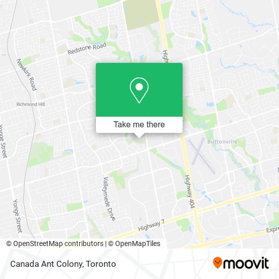 Canada Ant Colony map