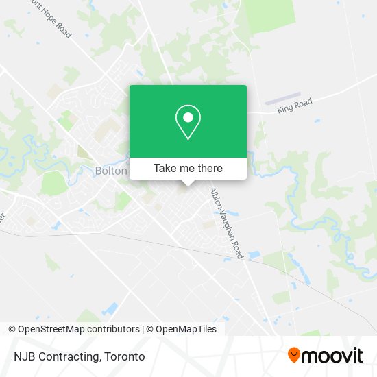NJB Contracting map