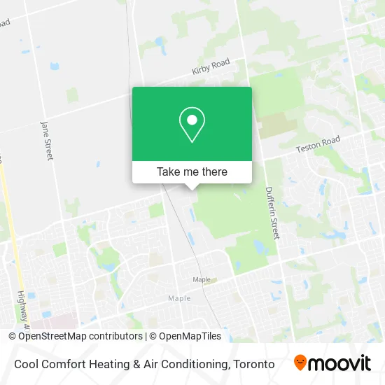 Cool Comfort Heating & Air Conditioning map