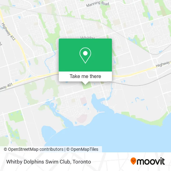 Whitby Dolphins Swim Club map