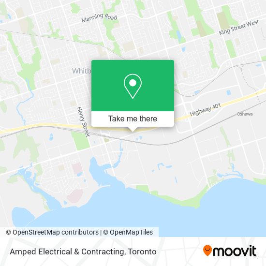 Amped Electrical & Contracting map