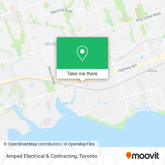 Amped Electrical & Contracting map