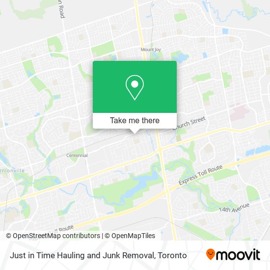 Just in Time Hauling and Junk Removal map