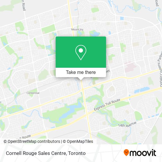 Cornell Rouge Sales Centre map