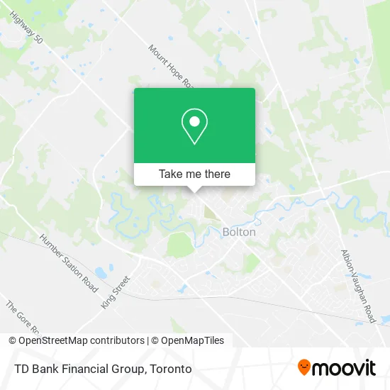 TD Bank Financial Group map