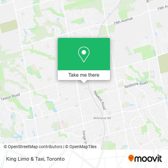 King Limo & Taxi map