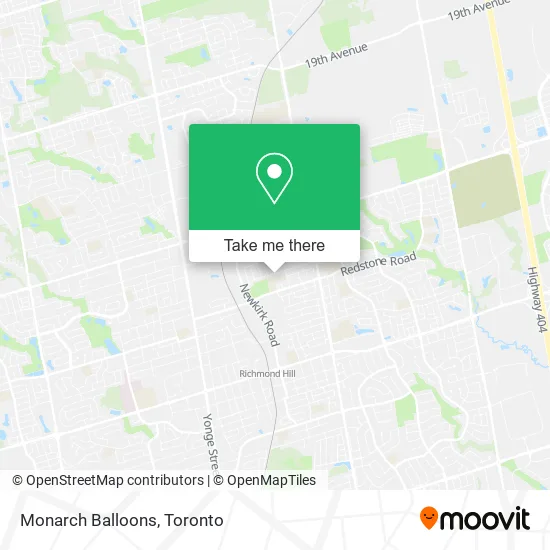 Monarch Balloons map