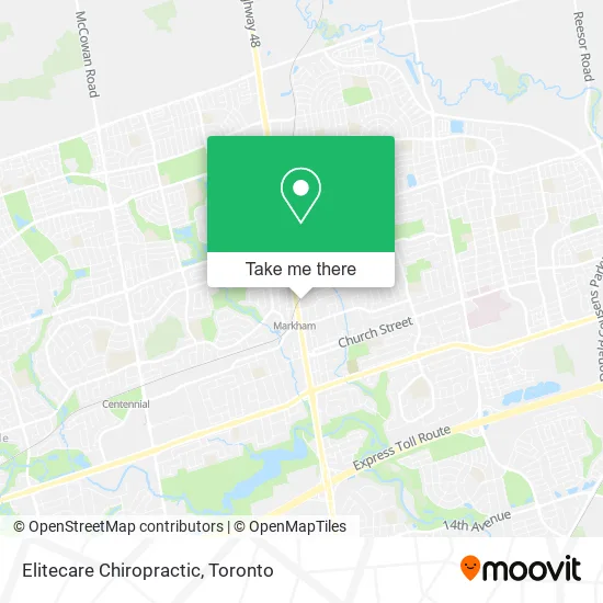 Elitecare Chiropractic map