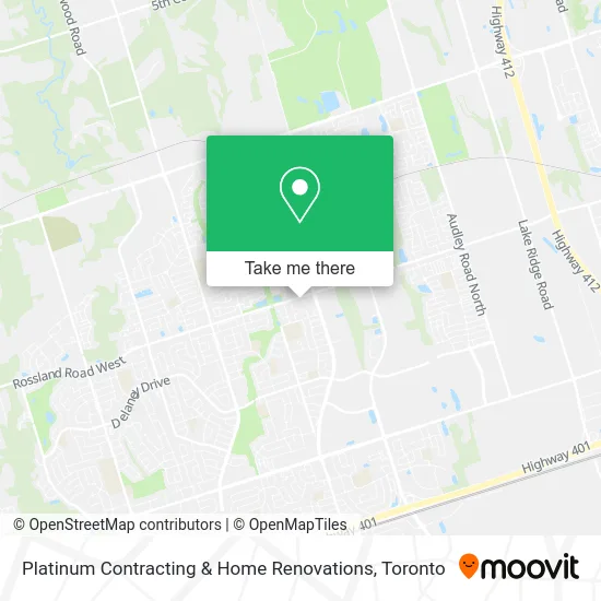 Platinum Contracting & Home Renovations map