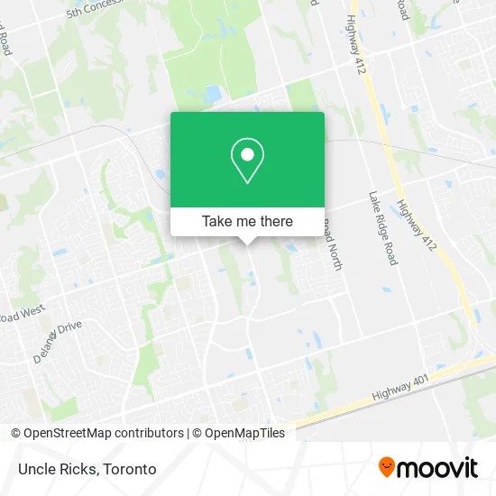 Uncle Ricks map