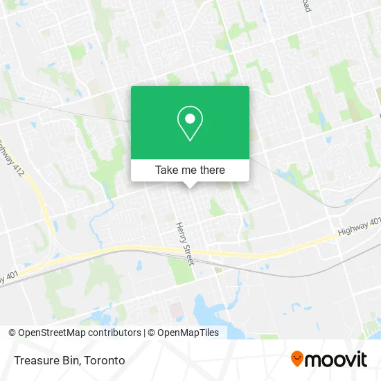 Treasure Bin map