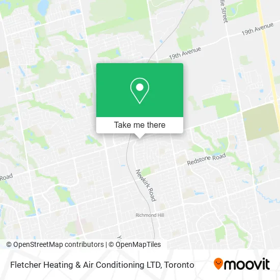 Fletcher Heating & Air Conditioning LTD map