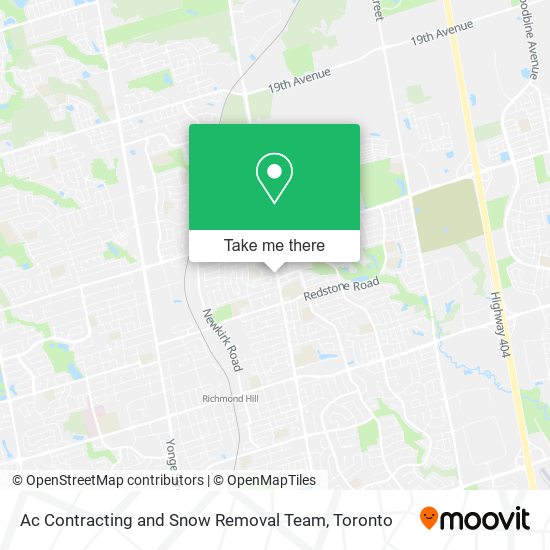 Ac Contracting and Snow Removal Team map