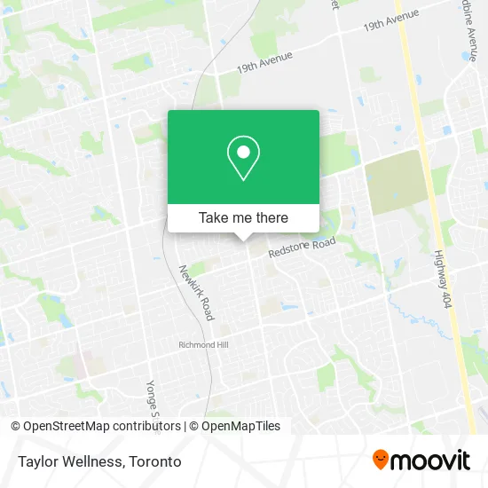 Taylor Wellness map