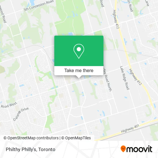 Philthy Philly's map