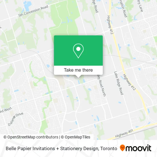 Belle Papier Invitations + Stationery Design map