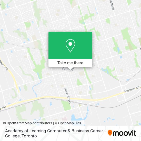 Academy of Learning Computer & Business Career College map