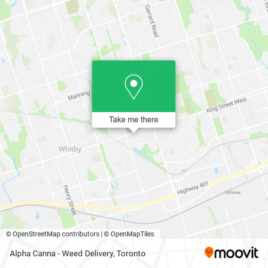 Alpha Canna - Weed Delivery map