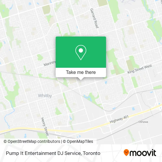 Pump It Entertainment DJ Service map