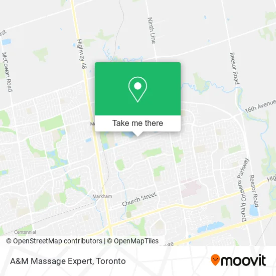 A&M Massage Expert map