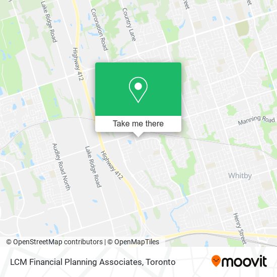 LCM Financial Planning Associates map
