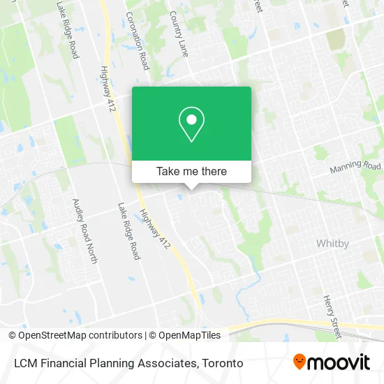 LCM Financial Planning Associates map