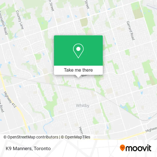 K9 Manners map