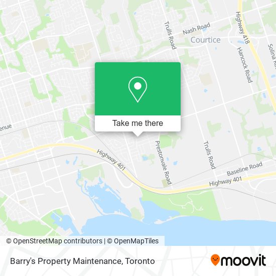 Barry's Property Maintenance map