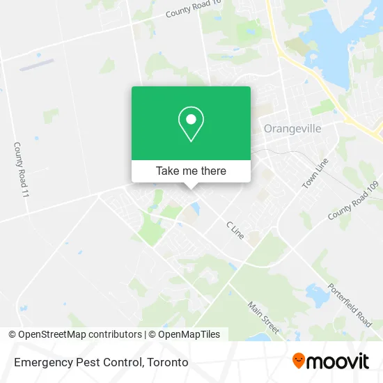 Emergency Pest Control map