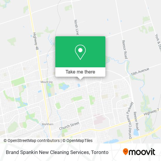 Brand Spankin New Cleaning Services map