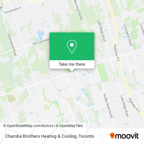 Chamba Brothers Heating & Cooling map