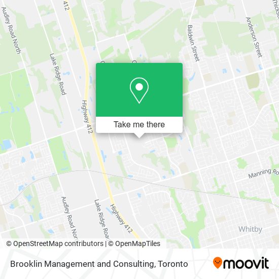 Brooklin Management and Consulting map