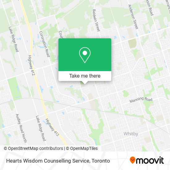 Hearts Wisdom Counselling Service map