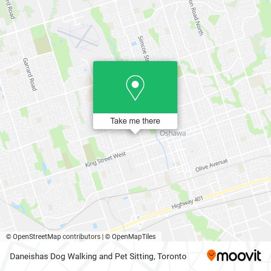 Daneishas Dog Walking and Pet Sitting map