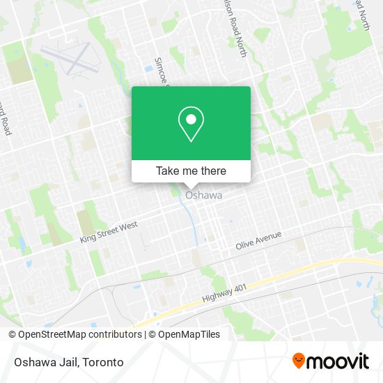 Oshawa Jail map